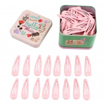 Hair Accessories Baby Girls Snap Hair Clips Pink Color Women Hairpins 40 pieces
