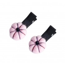 Lovely Pumpkin Shaped Hair Clips Hairpins Non-slip Barrettes for Baby Girls Teens Toddlers (5 pairs), PINK