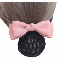2 pieces Hair Clips Hairnets Hair Styling Accessories Hair Bun Cover Nets, PINK