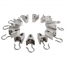 Set of 50 Stainless Steel Curtain clips Art Craft Dispaly Multi-purpose Curtain Hooks