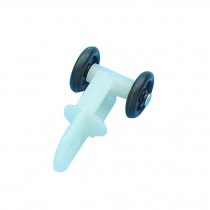 30 pieces Plastic Curtain Track Rollers Sliding Wheel Roller Carrier, Style E