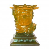 Transparent Yellow- President Donald Trump Statue of Liberty Pencil Holder Decor