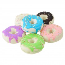 6 Pcs Fake Donuts Simulation Cakes Artificial Food Cake Home Bakery Decor Kitchen Toy Decor Replica Prop