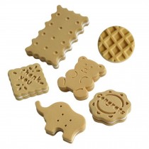 15 Pcs Artificial Cookie Fake Biscuits Simulation Food Party Display Prop Party Decor Replica Prop Kitchen Bakery Display v