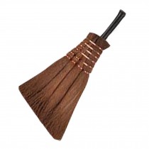 Large Coir Scrub Brush Art Brush Bamboo Handle Palm Brush for House Cleaning Dust Removal