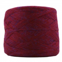1 Skein Soft Hand-woven Acrylic Yarns Scarf Yarn DIY Handcraft for Knitting Sewing Crocheting, Purplish Red