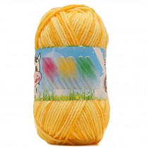 3 Skein Soft Yarn Cotton Yarn DIY Knitting Yarn Crochet Scarf Yarn, Pineapple Yellow