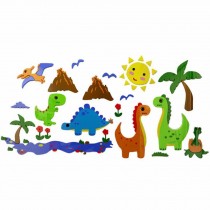 Acrylic Wall Sticker for Kids Bedroom 3D Dinosaur Wall Decals Home Decoration Art Stickers