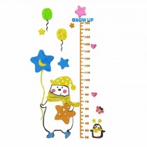 Acrylic Kids Wall Decal 3D Cartoon Colorful Kids Growth Chart Sticker Height Measurement Ruler
