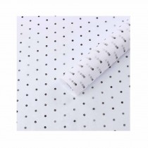 Black Dots Flower Wrapping Paper Gift Packaging Supplies, 20 Pcs
