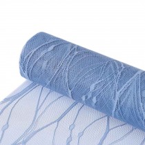 Lace Mesh Flower Wrapping Paper Vase Decorations Gift Packaging Material Supplies, Blue
