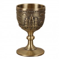 1.7 oz Small Wine Cup Chinese Style Bronze White Wine Goblet Wedding Wine Glass