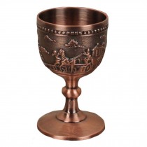 1.7 oz Small Wine Cup Chinese Style Wedding Wine Glass Copper White Wine Goblet