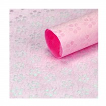 10 Sheets Korean Style Hollow Out Flower Wrapping Paper DIY Bouquet Wrap, Pink