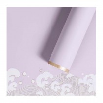 20 Sheets Japanese Style Flower Wrapping Paper DIY Craft Gift Packaging Material, Purple