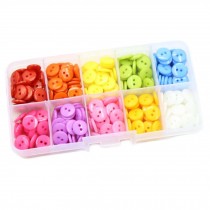 300 Pcs Colorful 10mm Sewing Buttons Round Shape Buttons for DIY Craft
