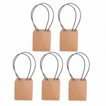 Square Kraft Paper Wedding Party Decor Flower Wrapping Bag DIY Florist Bouquet Packaging Gift Box, 5 Pcs