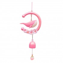 Pink Whale Wind Chime Bell Bedroom Pendant Door Decoration Hanging Wind Chime Outdoor