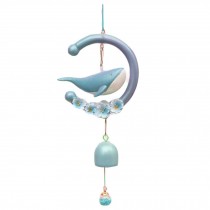 Blue Whale Bell Wind Chime Bedroom Pendant Door Decoration Hanging Wind Chime Outdoor