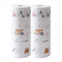 2 Rolls Kitchen Paper Towels Disposable Dish Cleaning Cloth Kitchen Tissue Paper