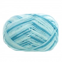 1 Skein Soft Yarn Cotton DIY Knitting Yarn Crochet Scarf Yarn, Light Blue