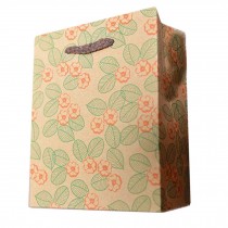 10 Pcs Sweet Flowers Kraft Paper Gift Bags Party Favor Bags Boutique Bags