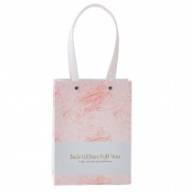 8 Pcs Marble Pattern Kraft Paper Gift Bags Boutique Bags Pink Party Favor Bags
