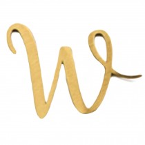 DIY Brass Address Letters Decorative Sign House Numbers Letters, Letter W