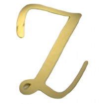 DIY Door Sign Wall Decor Letter Decorative Brass House Door Numbers and Letters, Letter Z