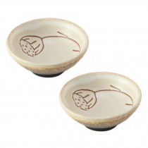 2 Pcs 2 oz Chinese Kungfu Teacup Handcraft Lotus Seedpod Crude Pottery Japanese Tea Cup Ceramic Wine Cup