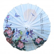Peony and Birds DIY Projects Chinese Paper Umbrella Decorations, 11.8 inch