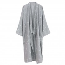 Japanese Style Casual Sleepwear Kimono Pajama Cotton Yukata Robe for Men