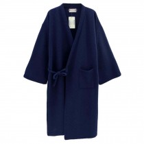 Winter Cotton Pajama Robe Mens Kimono Cardigan Casual Lightweight Long Loungewear, Blue