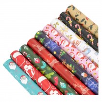 10 Rolls Multicolor Christmas Gift Wrapping Paper Set Holiday Wrapping Paper Random Pattern