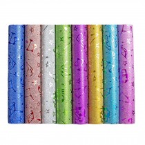 10 Rolls Multicolor Star Gift Wrapping Paper Birthday Holiday Valentine's Day Wrapping Paper Random Color