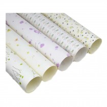 10 Rolls Floral Gift Wrapping Paper Valentine's Day Random Pattern Wrapping Paper for Men Women