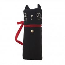 Cute Standable Black Daze Cat Pencil Pen Holder With Handle for Students Office