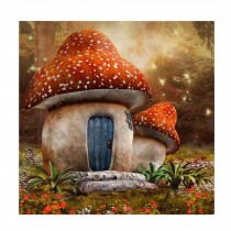 500 Pieces Jigsaw Puzzle for Adults Wooden Puzzle Game Decoration Gift - Cute Mushroom House