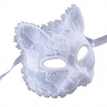 Halloween Lace Fox Mask Novelty Face Mask Halloween Mardi Gras Costume Accessory