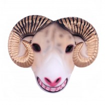 Novelty Animal Face Mask for Halloween Masquerade Performance Costume, 2 Pcs Goat