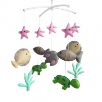 Ocean Fish Infant Room Hanging Decor Baby Crib Mobile Nursery Decor Sea Turtle Baby Mobile for Girls and Boys, Underwater World
