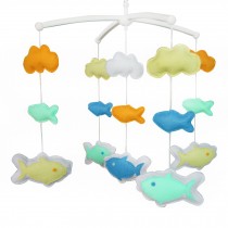 Handmade Colorful Ocean Fish Baby Crib Mobile Bed Bell Musical Mobile Hanging Nursery Decor