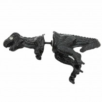Black Dinosaur Studs Earrings for Women, 4 Pcs