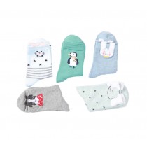 5 Pairs Children Socks For 3-5 Year-old Boys&Girls Thick Short Stockings Kids Cute Crew Socks Warm #2