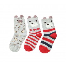 3 Pairs Children Socks For 3-5 Year-old Boys&Girls Thick Short Stockings Kids Cute Crew Socks Warm #1