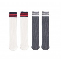 4 Pairs Stripe Children Socks Boys&Girls Long Stockings For Spring Kids Socks 35cm, F