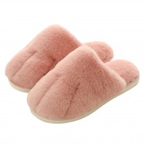 Cute Cat Paw Winter Slippers Women Warm Plush Home Slipper for Bedroom Living Room Dormitory, Pink
