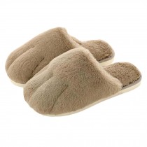 Cute Cat Paw Women Winter Slippers Warm Plush Cozy Home Slipper, Beige