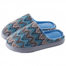House Slippers Soft Slippers Slip-on Winter Warm Shoes for Women, Blue