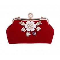 Ladies Handbag Retro Clutch Bag/Tote Bags Womens Evening Clutch Elegant, Red